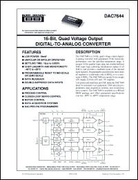 Click here to download DAC7644EB Datasheet