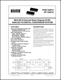Click here to download PCM1760U Datasheet