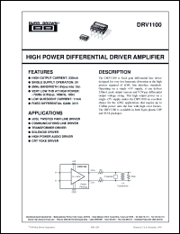 Click here to download DRV1100 Datasheet