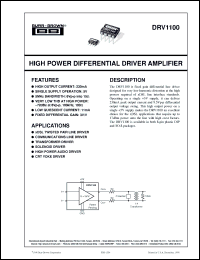 Click here to download DRV1100P Datasheet