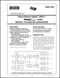 Click here to download DSD1700E Datasheet