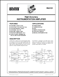 Click here to download INA101HP Datasheet
