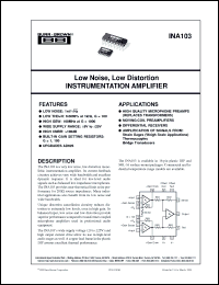 Click here to download INA103 Datasheet