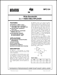 Click here to download MPC104AU Datasheet