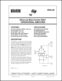 Click here to download OPA129PB Datasheet