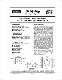 Click here to download OPA4134PA Datasheet