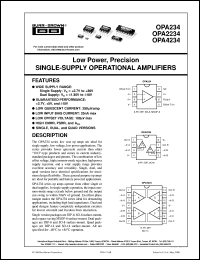 Click here to download OPA234E/250 Datasheet