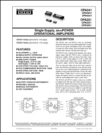 Click here to download OPA4241PA Datasheet
