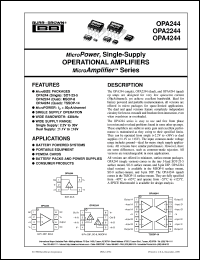 Click here to download OPA4244EA/2K5 Datasheet