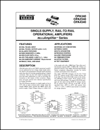 Click here to download OPA340PA Datasheet