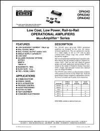 Click here to download OPA4342EA/2K5 Datasheet