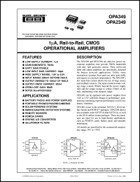 Click here to download OPA349UA Datasheet