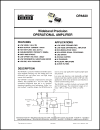 Click here to download OPA620KP Datasheet