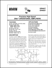 Click here to download OPA627AM Datasheet