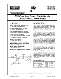 Click here to download OPA632N/3K Datasheet