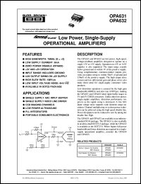 Click here to download OPA631 Datasheet