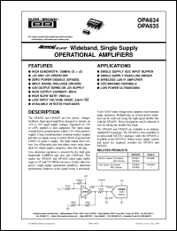 Click here to download OPA635N/3K Datasheet