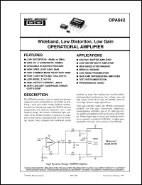 Click here to download OPA642N/250 Datasheet