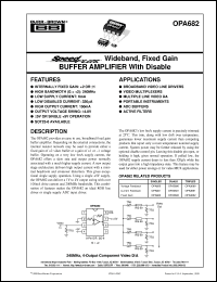 Click here to download OPA682N/3K Datasheet