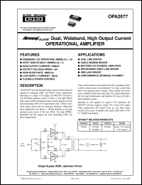 Click here to download OPA2677N Datasheet