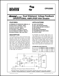 Click here to download OPA2680 Datasheet
