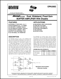 Click here to download OPA2682N Datasheet