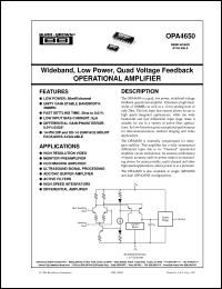 Click here to download OPA4650P Datasheet