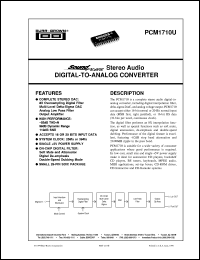 Click here to download PCM1710U Datasheet