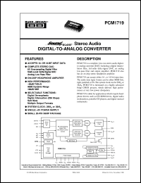 Click here to download PCM1719E Datasheet