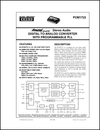 Click here to download PCM1723E/2K Datasheet