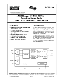 Click here to download PCM1744U Datasheet