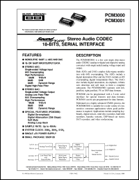 Click here to download PCM3000 Datasheet