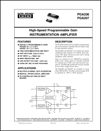 Click here to download PGA207UA/1K Datasheet