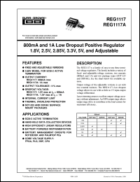 Click here to download REG1117A-2.5/2K5 Datasheet