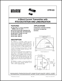 Click here to download XTR103BP Datasheet