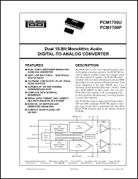 Click here to download PCM1700P-J Datasheet