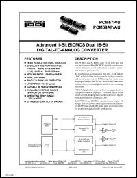 Click here to download PCM67 Datasheet