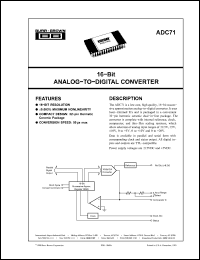 Click here to download ADC71 Datasheet