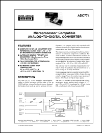 Click here to download ADC774 Datasheet