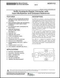 Click here to download ADS1112IDGST Datasheet