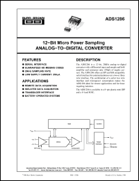 Click here to download ADS1286L Datasheet