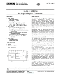 Click here to download ADS1602IPFBRG4 Datasheet