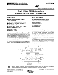 Click here to download ADS2806Y Datasheet