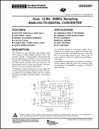 Click here to download ADS2807 Datasheet