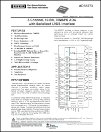 Click here to download ADS5273IPFPT Datasheet