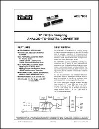 Click here to download ADS7800 Datasheet