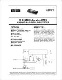 Click here to download ADS7815 Datasheet