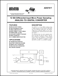 Click here to download ADS7817 Datasheet