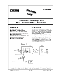 Click here to download ADS7819 Datasheet
