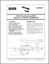 Click here to download ADS7821 Datasheet